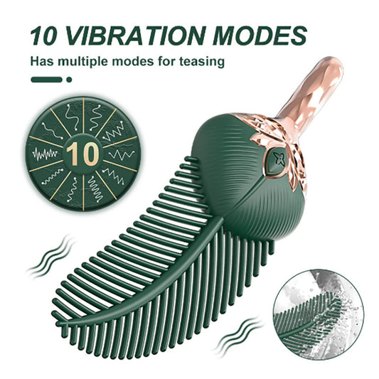 Feather vibrating sex stick